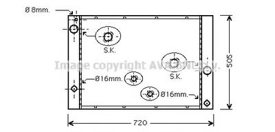 Радиатор, охлаждение двигателя AVA QUALITY COOLING BWA2338
