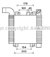 Интеркулер AVA QUALITY COOLING HY4359
