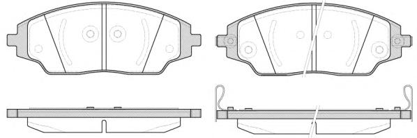 Комплект тормозных колодок, дисковый тормоз REMSA