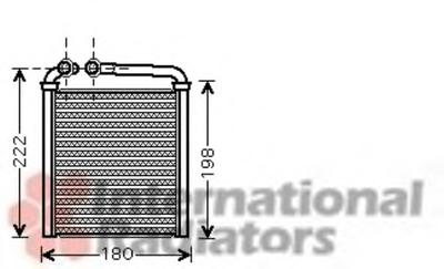 Теплообменник, отопление салона VAN WEZEL 58006256