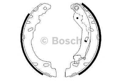 Комплект тормозных колодок BOSCH 0986487704