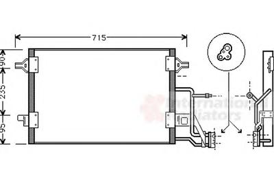 Конденсатор, кондиционер VAN WEZEL 03005173