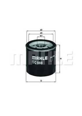 Масляный фильтр MAHLE ORIGINAL