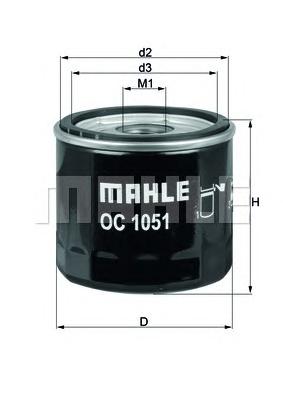 Масляный фильтр MAHLE ORIGINAL
