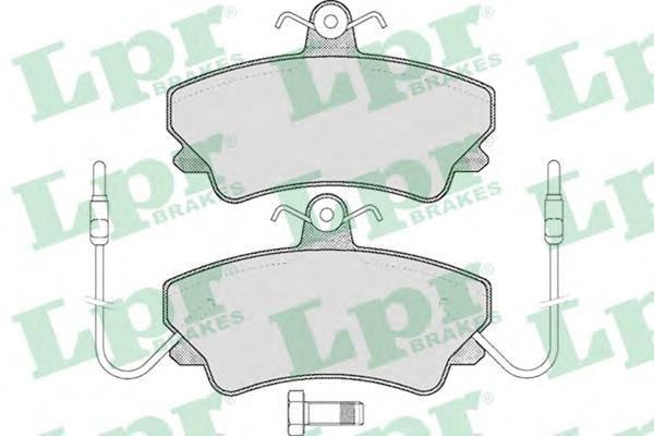 Комплект тормозных колодок, дисковый тормоз LPR