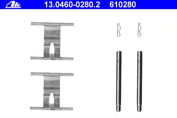 Комплектующие, колодки дискового тормоза ATE