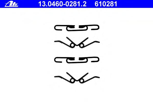 Комплектующие, колодки дискового тормоза ATE