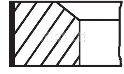 Комплект поршневых колец MAHLE ORIGINAL 028 14 N0