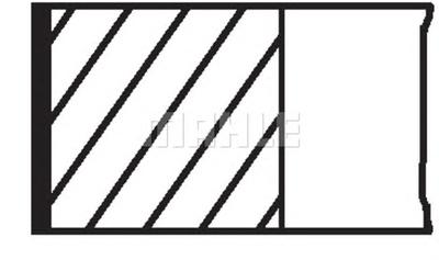 Комплект поршневых колец MAHLE ORIGINAL 022 02 N1