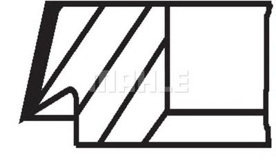 Комплект поршневых колец MAHLE ORIGINAL