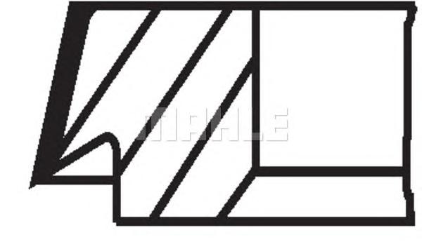Комплект поршневых колец MAHLE ORIGINAL