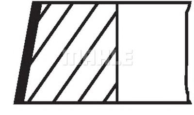 Комплект поршневых колец MAHLE ORIGINAL 081RS001050N2