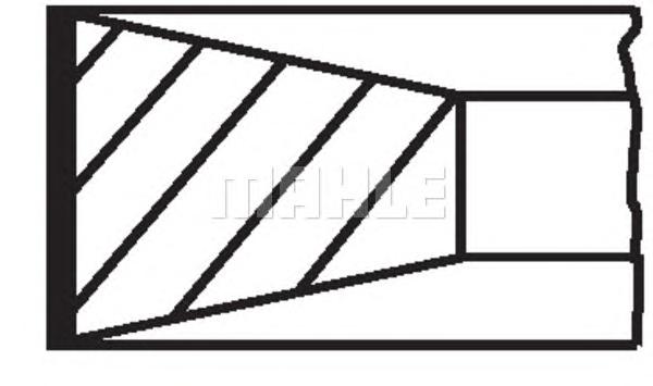 Комплект поршневых колец MAHLE ORIGINAL