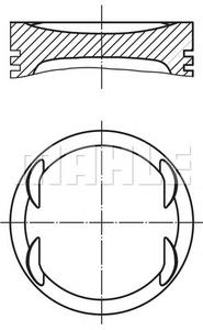 Поршень MAHLE ORIGINAL 0040800
