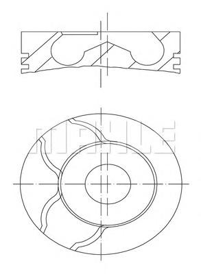 Поршень MAHLE ORIGINAL