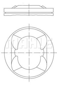 Поршень MAHLE ORIGINAL 081PI00110000