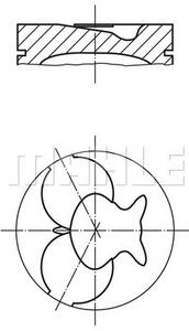 Поршень MAHLE ORIGINAL 0022410