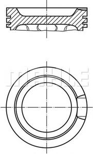 Поршень MAHLE ORIGINAL 033 16 02