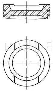 Поршень MAHLE ORIGINAL 033 20 01