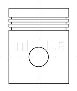 Поршень MAHLE ORIGINAL 0156100