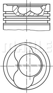 Поршень MAHLE ORIGINAL 030 59 02