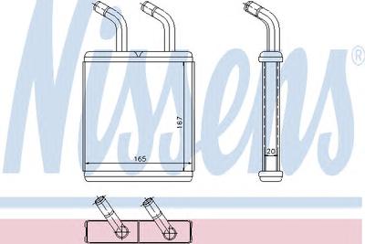 Теплообменник, отопление салона NISSENS 77514