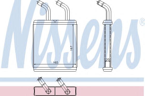 Теплообменник, отопление салона NISSENS