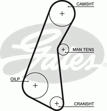 Ремень ГРМ GATES