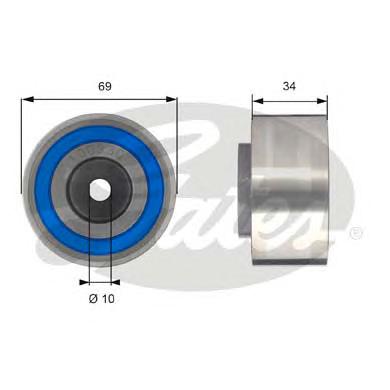 Паразитный / Ведущий ролик, зубчатый ремень GATES