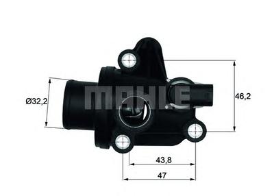 Термостат, охлаждающая жидкость MAHLE ORIGINAL TI 12 87