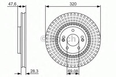 Тормозной диск BOSCH 0986479A21