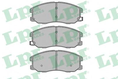 Комплект тормозных колодок, дисковый тормоз LPR 05P1322