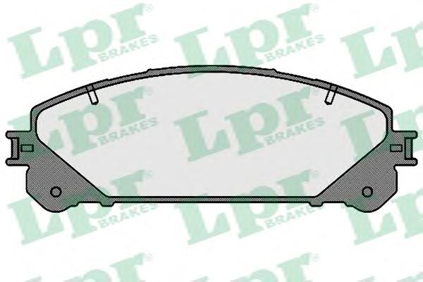 Комплект тормозных колодок, дисковый тормоз LPR