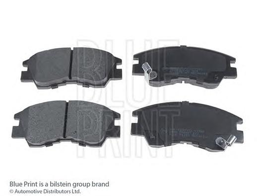 Комплект тормозных колодок, дисковый тормоз BLUE PRINT