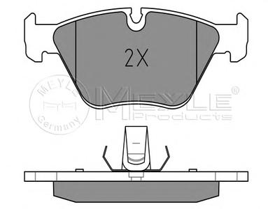 Комплект тормозных колодок, дисковый тормоз MEYLE 025 231 8320