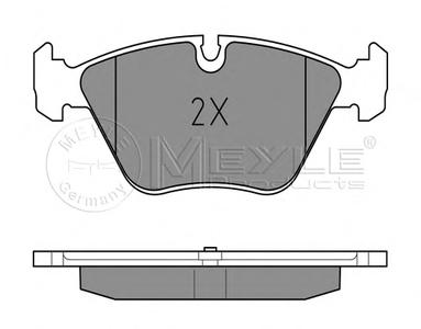 Комплект тормозных колодок, дисковый тормоз MEYLE