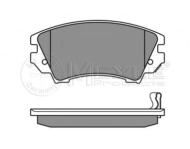 Комплект тормозных колодок, дисковый тормоз MEYLE