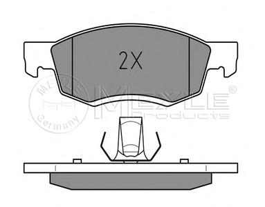 Комплект тормозных колодок, дисковый тормоз MEYLE 025 246 7318