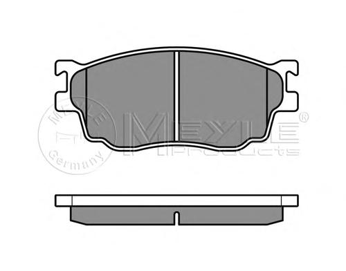 Комплект тормозных колодок, дисковый тормоз MEYLE