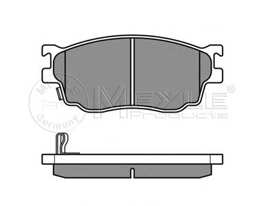 Комплект тормозных колодок, дисковый тормоз MEYLE