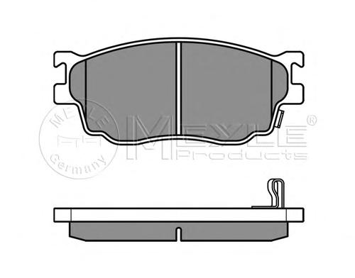 Комплект тормозных колодок, дисковый тормоз MEYLE