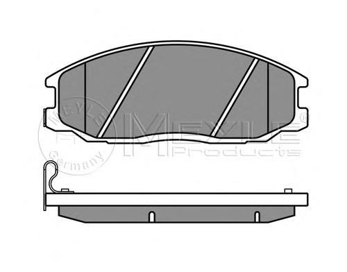 Комплект тормозных колодок, дисковый тормоз MEYLE