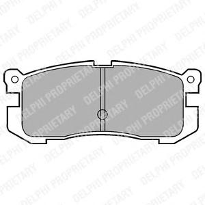 Комплект тормозных колодок, дисковый тормоз DELPHI LP624