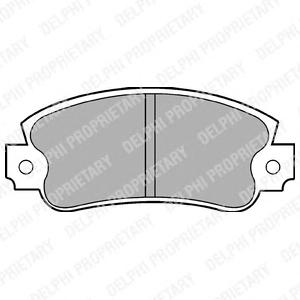 Комплект тормозных колодок, дисковый тормоз DELPHI