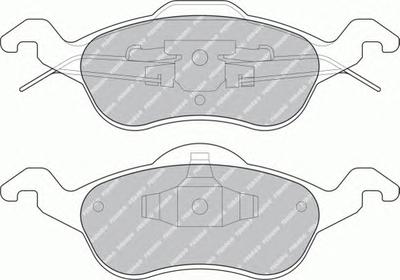 Комплект тормозных колодок, дисковый тормоз FERODO FQT1318