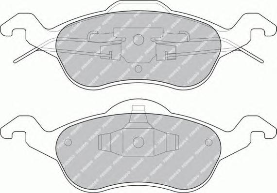 Комплект тормозных колодок, дисковый тормоз FERODO
