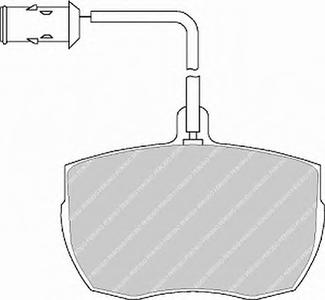 Комплект тормозных колодок, дисковый тормоз FERODO FVR656