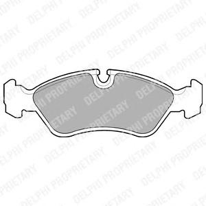 Комплект тормозных колодок, дисковый тормоз DELPHI