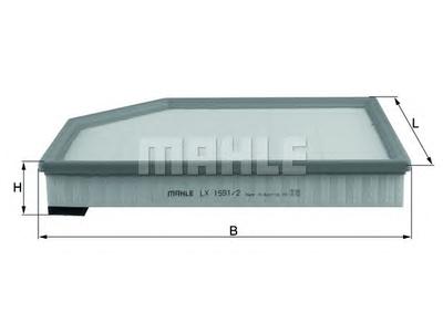 Воздушный фильтр MAHLE ORIGINAL LX1591/2