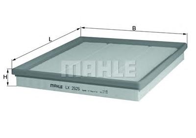Воздушный фильтр MAHLE ORIGINAL LX2525